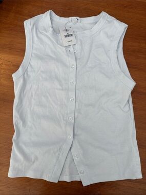 Cotton On Pale Blue Sleeveless Tank Top